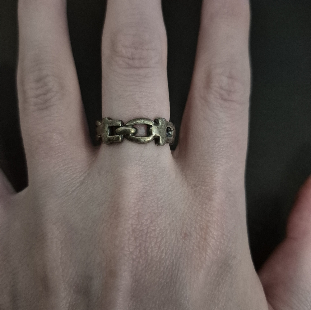 Chainlink unique vintage ring